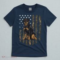Camo American Flag Rottweiler 4th Of July USA T-Shirt thumb 5