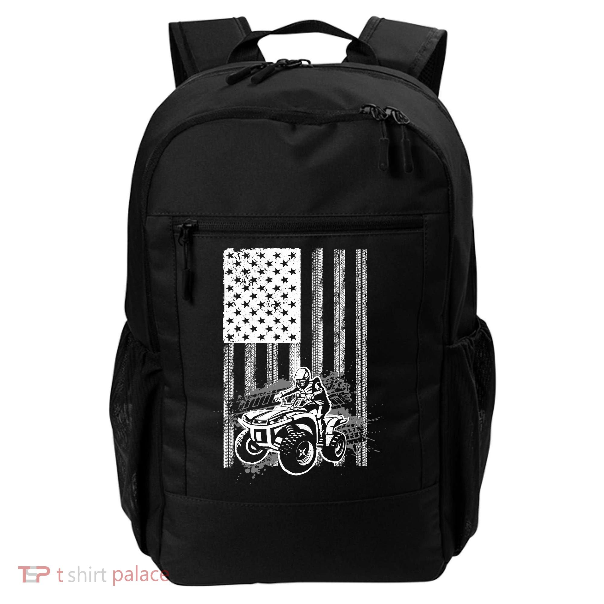 Cool ATV For Quad Racing Squad USA Flag 4 Wheeler Premium Backpack