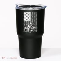 Cool ATV For Quad Racing Squad USA Flag 4 Wheeler Premium Tumbler thumb 0