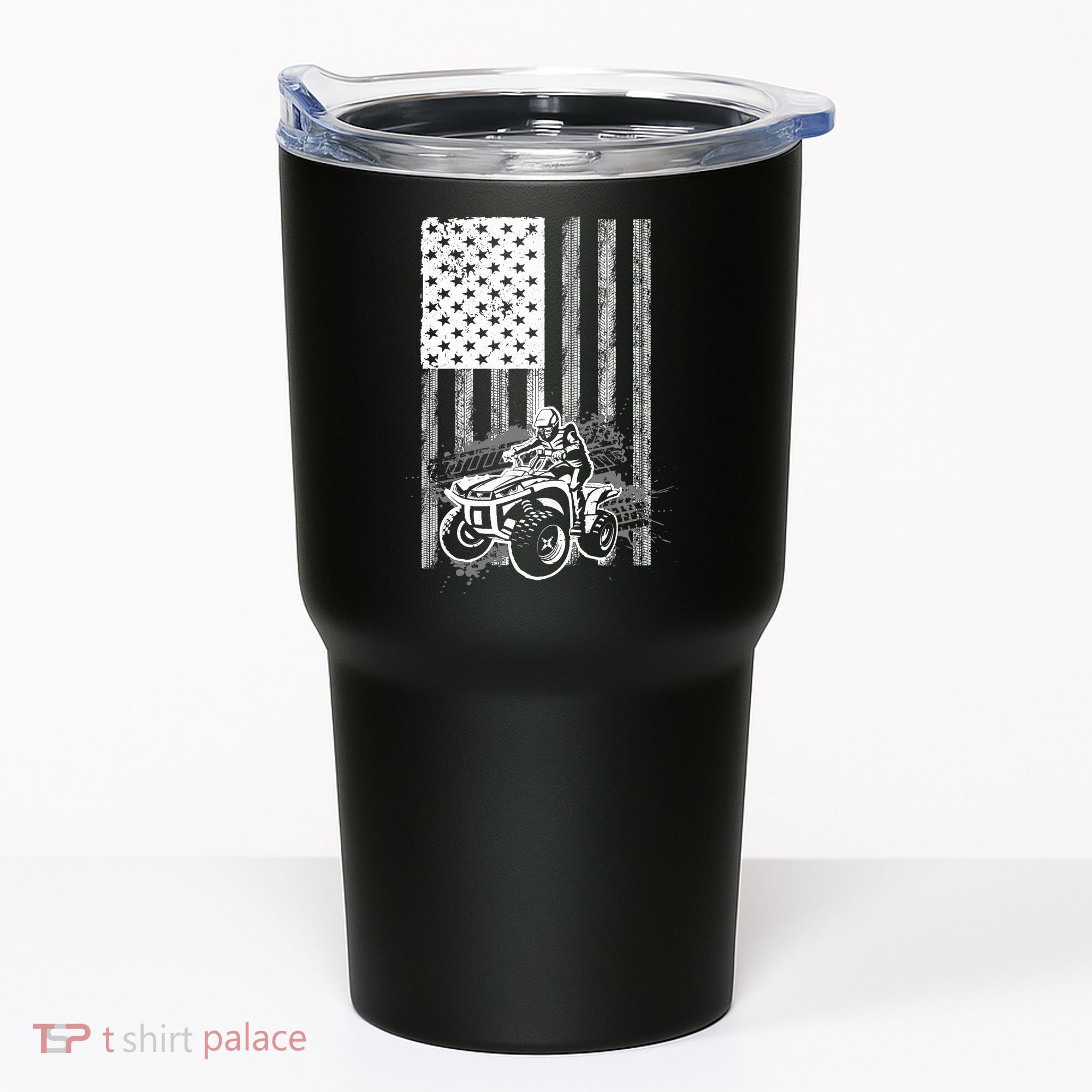 Cool ATV For Quad Racing Squad USA Flag 4 Wheeler Premium Tumbler
