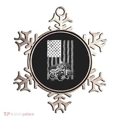 Cool ATV For Quad Racing Squad USA Flag 4 Wheeler Premium Ornament