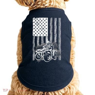 Cool ATV For Quad Racing Squad USA Flag 4 Wheeler Premium Doggie Tank