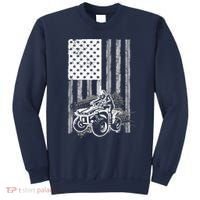 Cool ATV For Quad Racing Squad USA Flag 4 Wheeler Premium Sweatshirt thumb 0