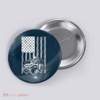 Cool ATV For Quad Racing Squad USA Flag 4 Wheeler Premium Button thumb 0
