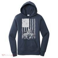 Cool ATV For Quad Racing Squad USA Flag 4 Wheeler Premium Women's Hoodie thumb 0