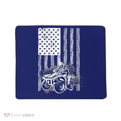 Cool ATV For Quad Racing Squad USA Flag 4 Wheeler Premium Mousepad
