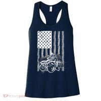 Cool ATV For Quad Racing Squad USA Flag 4 Wheeler Premium Women's Tank Top thumb 0