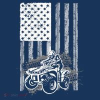 Cool ATV For Quad Racing Squad USA Flag 4 Wheeler Premium Women's Tank Top thumb 5