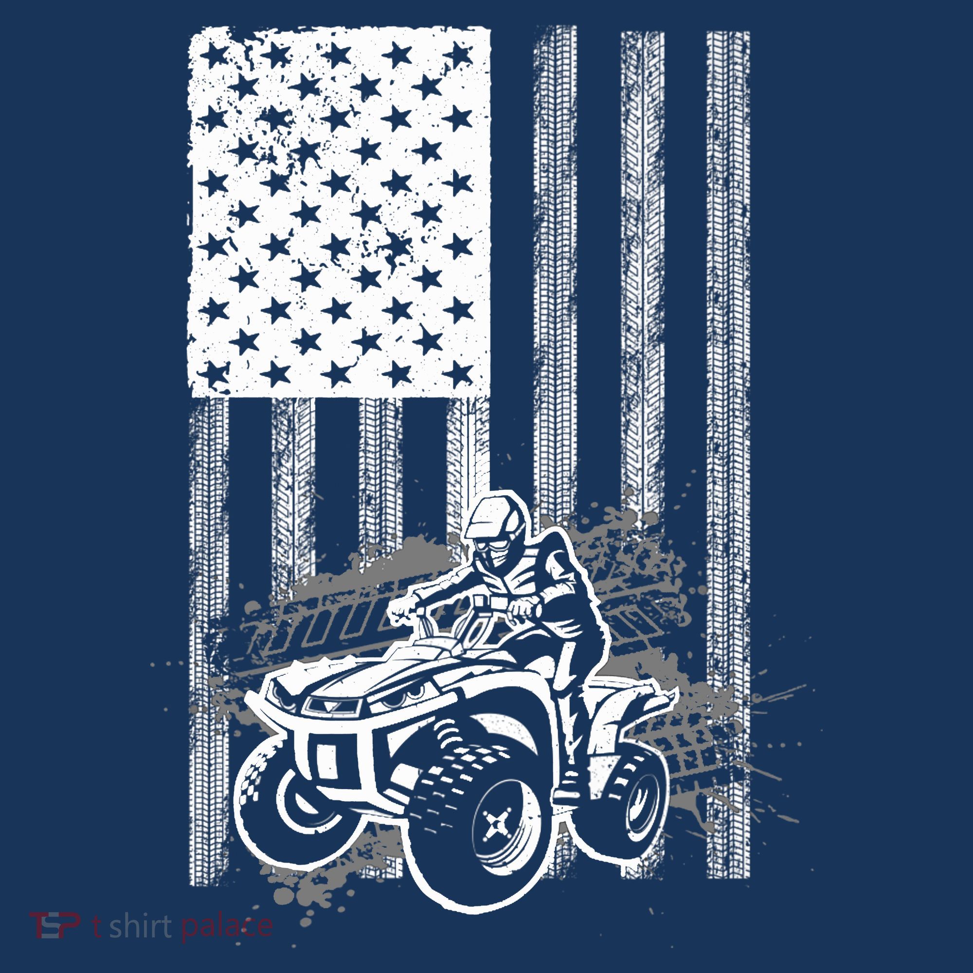 Cool ATV For Quad Racing Squad USA Flag 4 Wheeler Premium Women's Tank Top