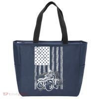 Cool ATV For Quad Racing Squad USA Flag 4 Wheeler Premium Tote Bag thumb 0