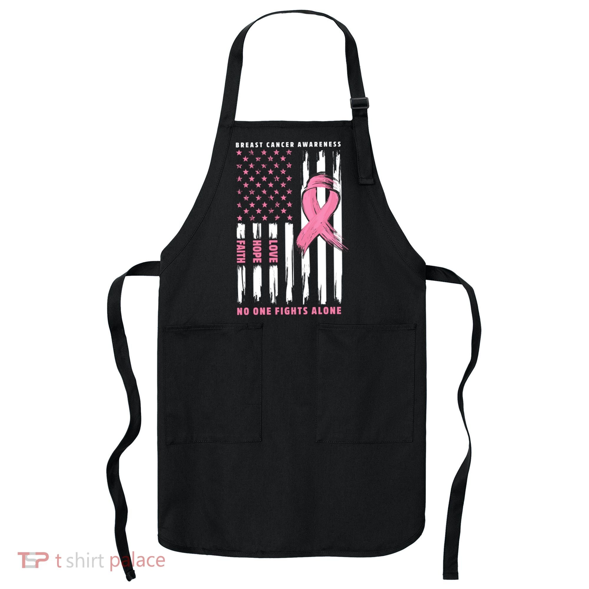 Cool American Flag Breast Cancer Awareness Apron