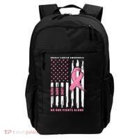 Cool American Flag Breast Cancer Awareness Backpack thumb 0