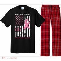 Cool American Flag Breast Cancer Awareness Pajama Set thumb 0