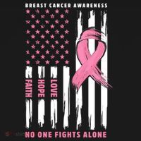 Cool American Flag Breast Cancer Awareness Women's Tank Top thumb 5
