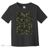 Camo American Flag Usa Camouflage Women Toddler T-Shirt thumb 0