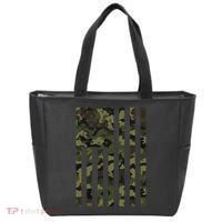 Camo American Flag Usa Camouflage Women Tote Bag thumb 0