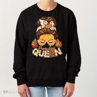 Cute Autumn Fall Pumpkin Queen Women's Sweatshirt thumb 0