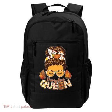 Cute Autumn Fall Pumpkin Queen Backpack
