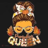 Cute Autumn Fall Pumpkin Queen Bucket Hat thumb 4
