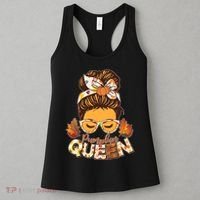 Cute Autumn Fall Pumpkin Queen Women's Tank Top thumb 3