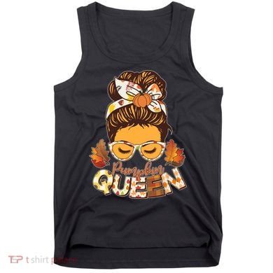 Cute Autumn Fall Pumpkin Queen Tank Top