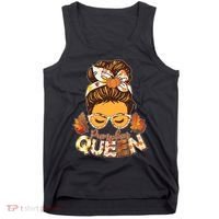 Cute Autumn Fall Pumpkin Queen Tank Top thumb 0
