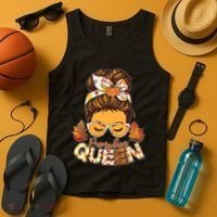 Cute Autumn Fall Pumpkin Queen Tank Top thumb 4