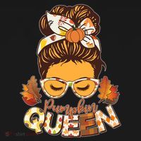 Cute Autumn Fall Pumpkin Queen Tank Top thumb 6