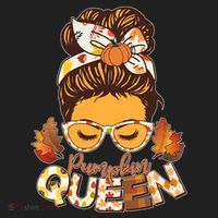 Cute Autumn Fall Pumpkin Queen Golf Towel thumb 3