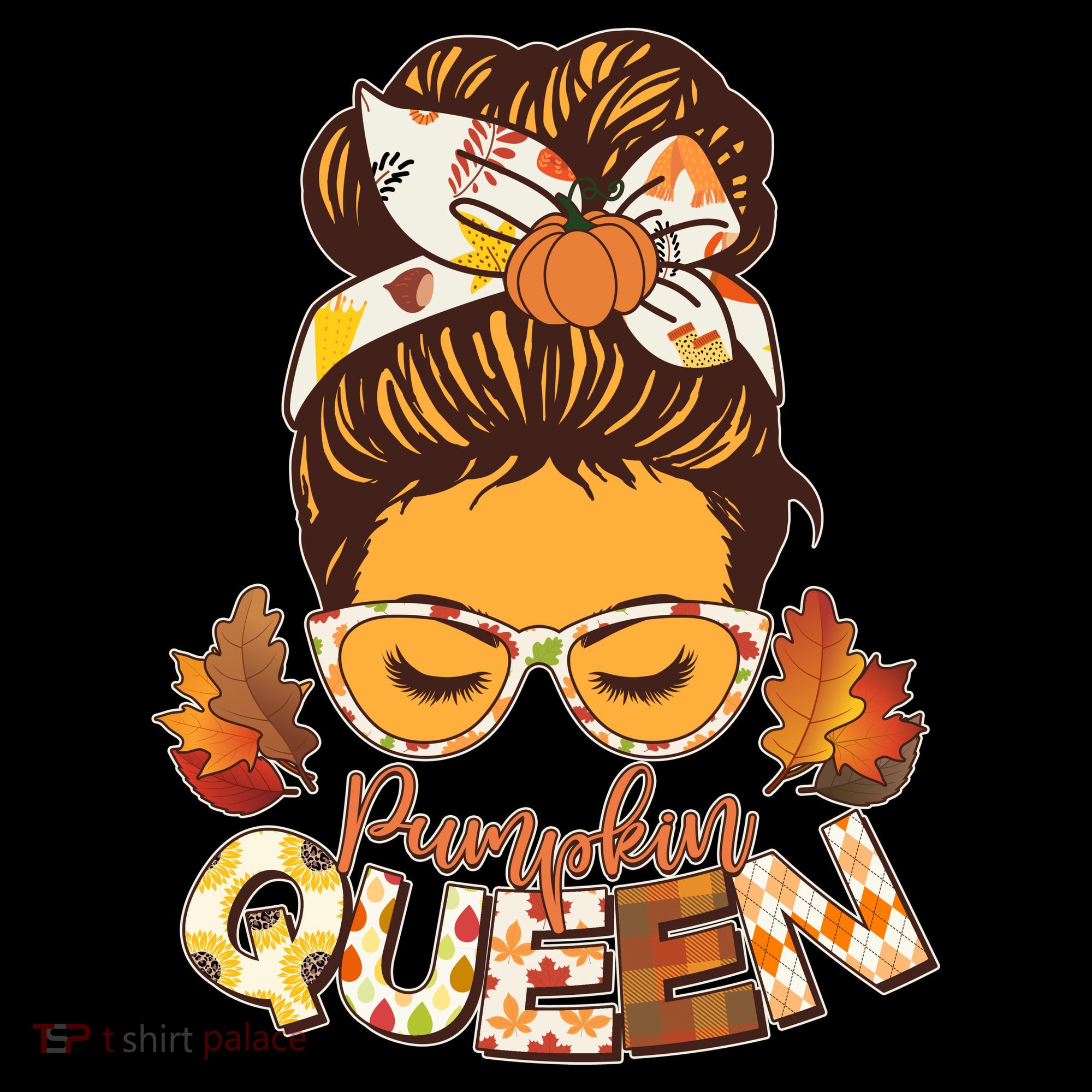Cute Autumn Fall Pumpkin Queen Kids Sweatshirt