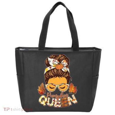 Cute Autumn Fall Pumpkin Queen Tote Bag