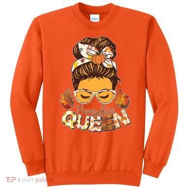Cute Autumn Fall Pumpkin Queen Sweatshirt