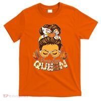 Cute Autumn Fall Pumpkin Queen T-Shirt thumb 0