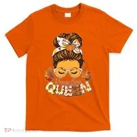 Cute Autumn Fall Pumpkin Queen T-Shirt thumb 0