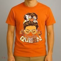 Cute Autumn Fall Pumpkin Queen T-Shirt thumb 3