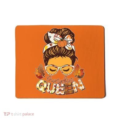 Cute Autumn Fall Pumpkin Queen Mousepad