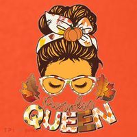 Cute Autumn Fall Pumpkin Queen Mousepad thumb 1