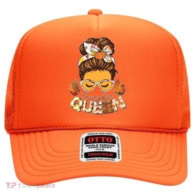 Cute Autumn Fall Pumpkin Queen Hat