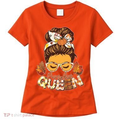 Cute Autumn Fall Pumpkin Queen Women's T-Shirt