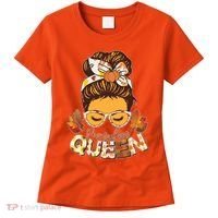 Cute Autumn Fall Pumpkin Queen Women's T-Shirt thumb 0
