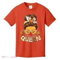Cute Autumn Fall Pumpkin Queen Kids T-Shirt thumb 0