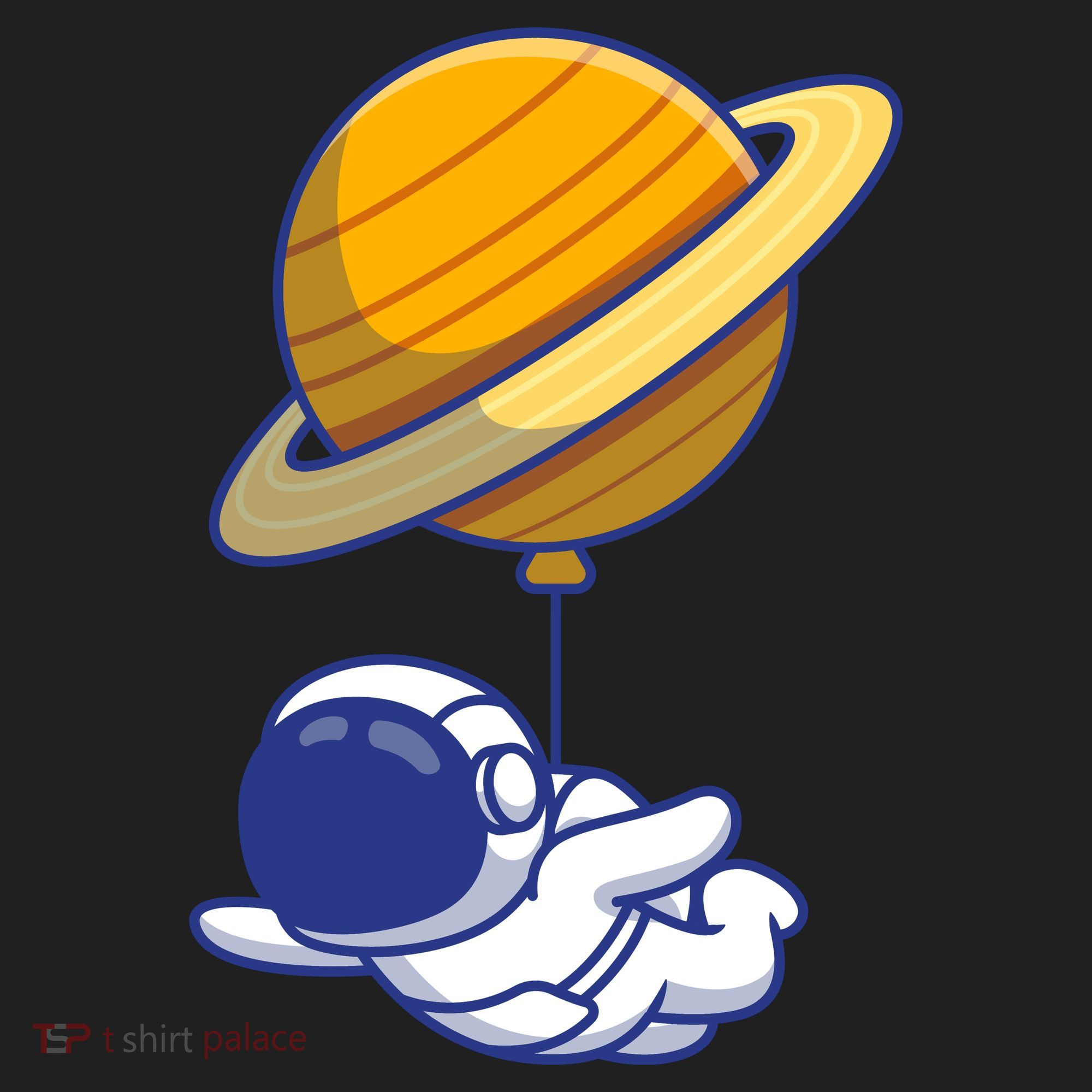 Cute Astronaut Floating On With Saturn Balloon Women's Sweatshirt