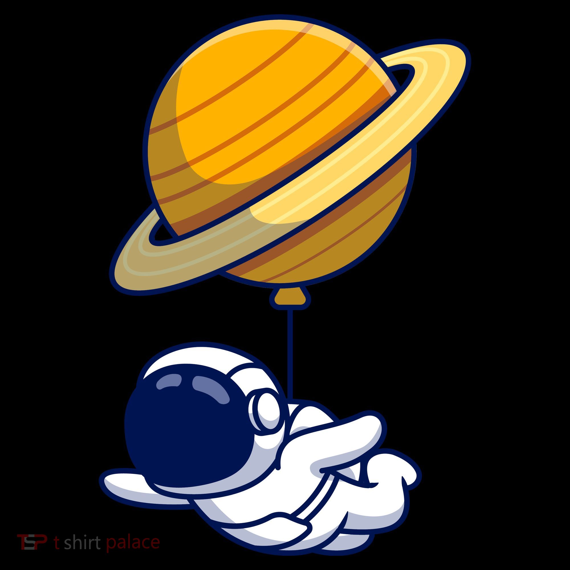 Cute Astronaut Floating On With Saturn Balloon Coffee Mug