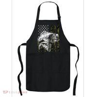 Camouflage American Flag Fisherman Apron thumb 0