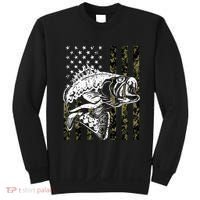 Camouflage American Flag Fisherman Sweatshirt thumb 0