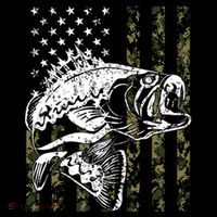 Camouflage American Flag Fisherman Coffee Mug thumb 5