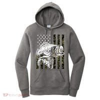 Camouflage American Flag Fisherman Women's Hoodie thumb 0