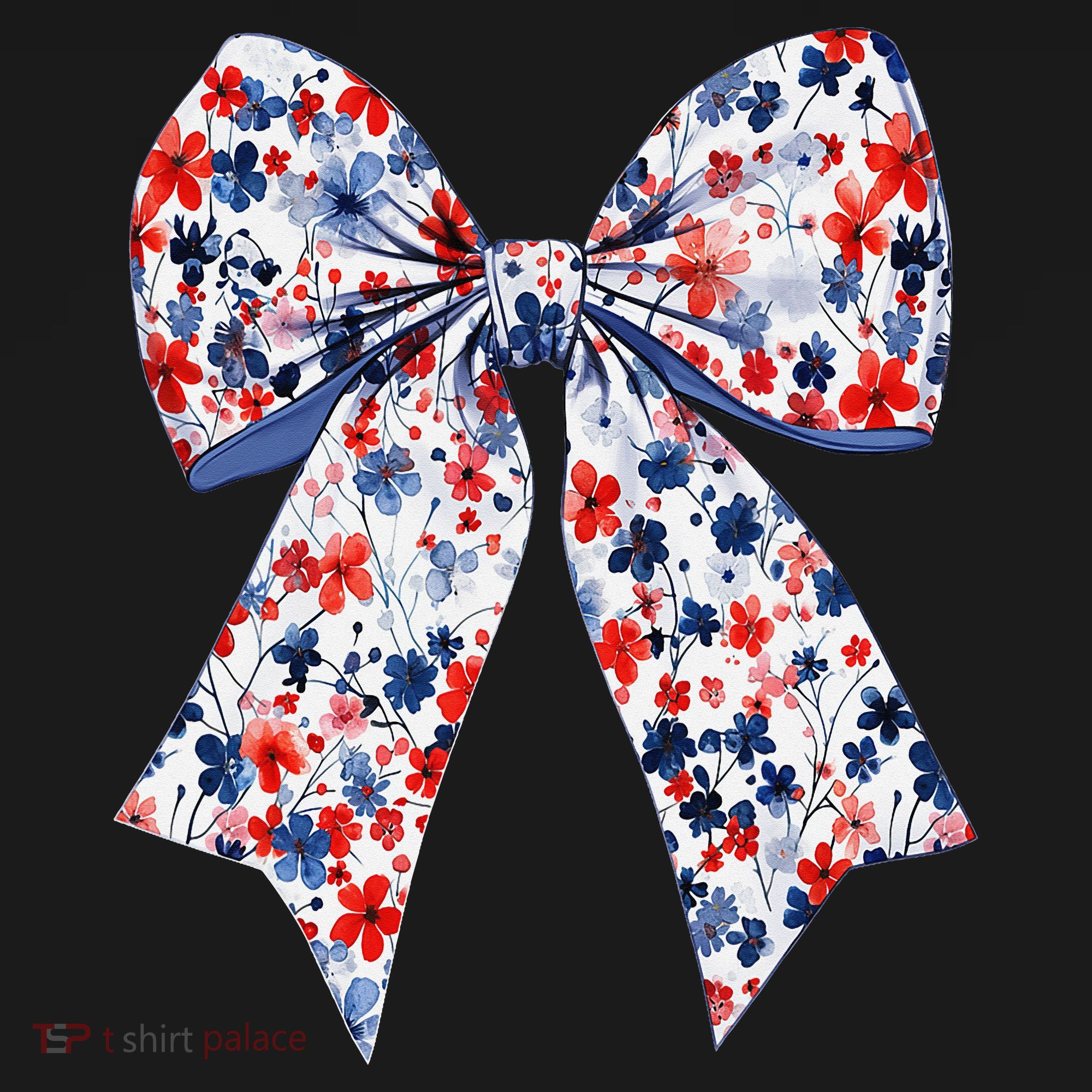 Cute American Flag Floral Coquette Bow Patriotic 4th Of Kids Sweatshirt