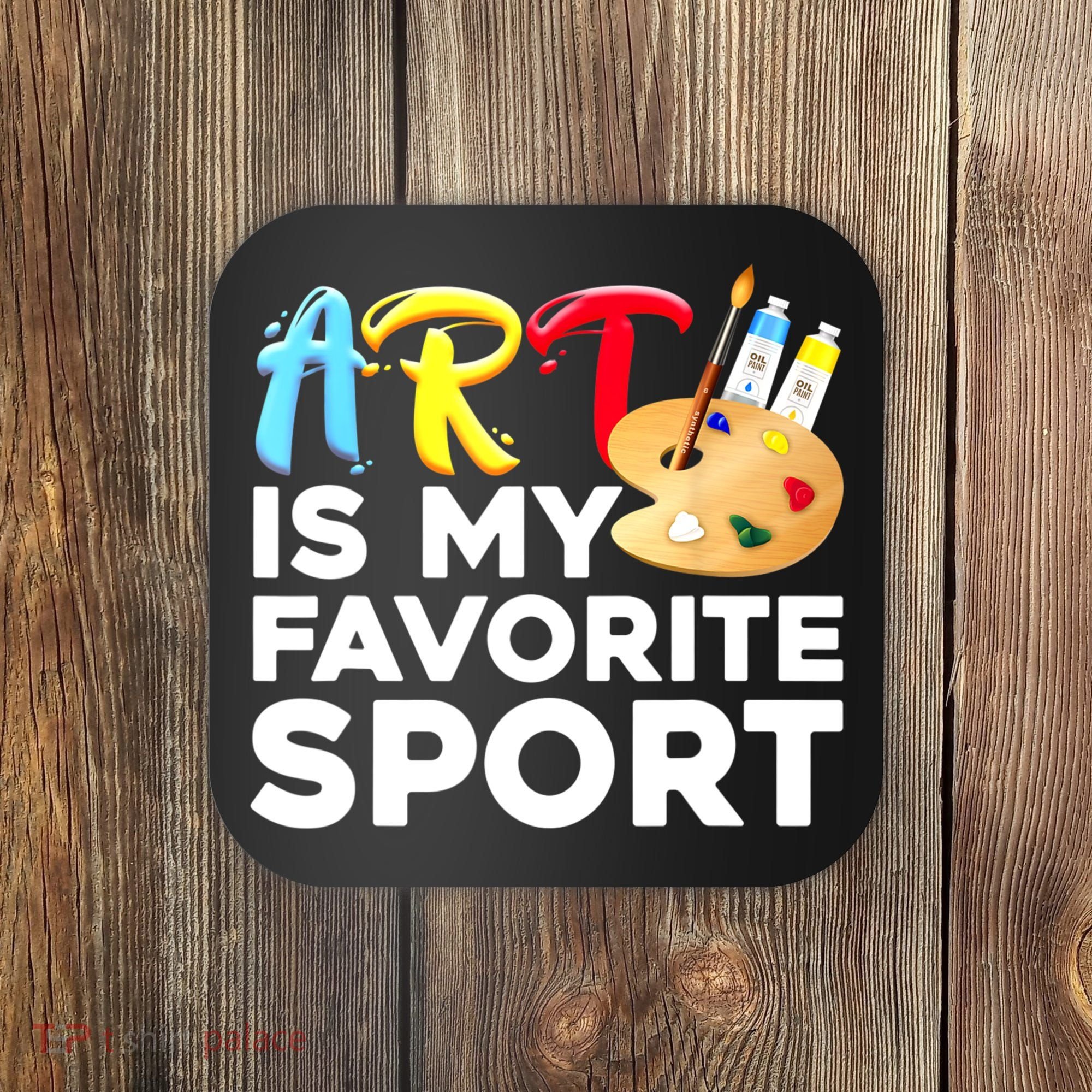 Cool Art For Women Artist Painter Art Teacher Painting Coaster