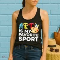 Cool Art For Women Artist Painter Art Teacher Painting Women's Tank Top thumb 2